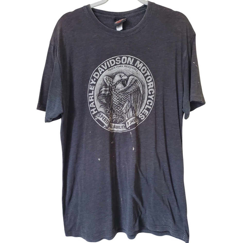 VTG 2014β Harley Davidson Motorcycles Eagle & Snake Arizona Anthem TShirt Men L